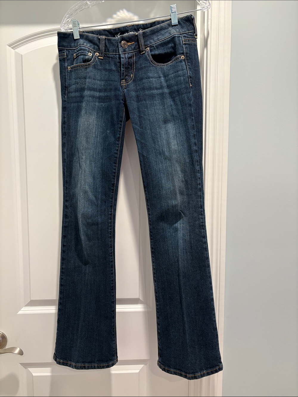 American Eagle Low Rise Dark Wash Boyfriend Jeans